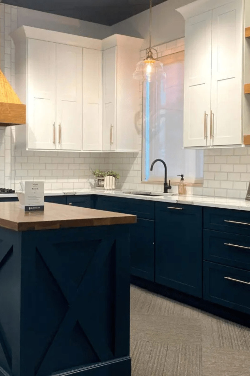 Elegant kitchen cabinets with gold hardware in a luxury kitchen