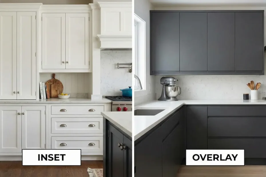 inset vs overlay cabinets comparision